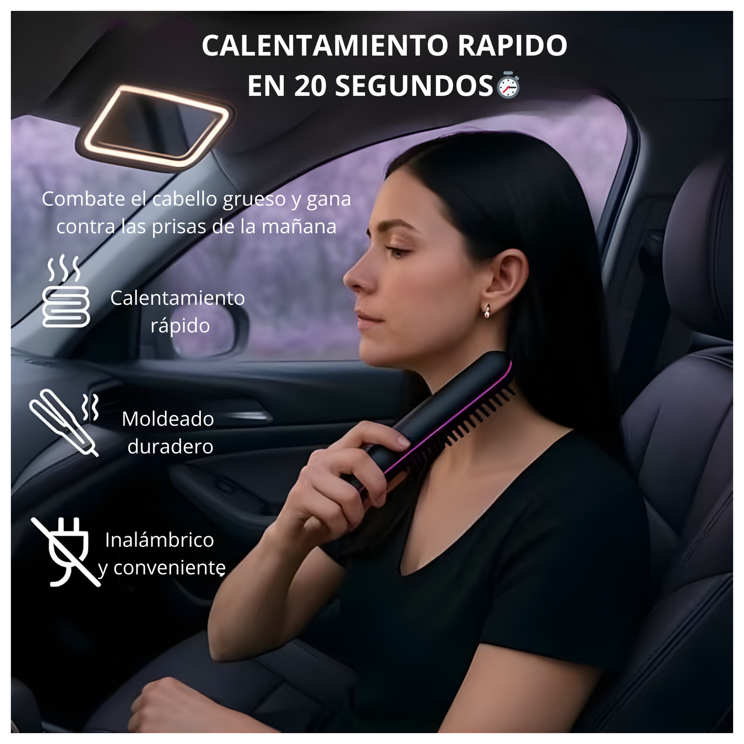 Cepillo Alisador Portatil